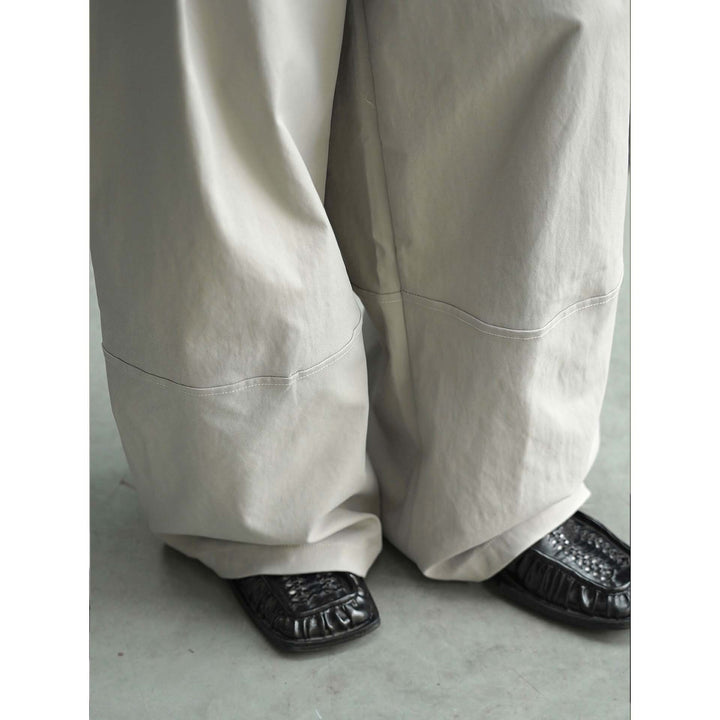 Ladies Extra Wide High-Waist Culotte with Draped Front Panel and Drawstring Waist Amarae