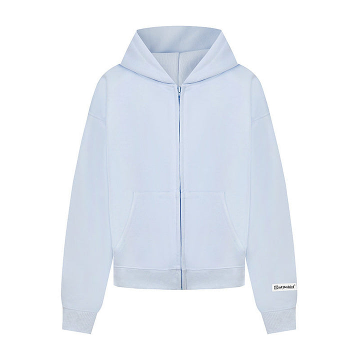 Women’s hoodie sweat jacket with full zip, kangaroo pocket and relaxed fit Amarae