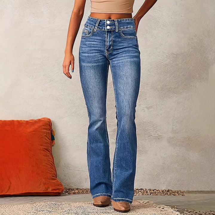High waist bootcut jeans women Chic & Stil