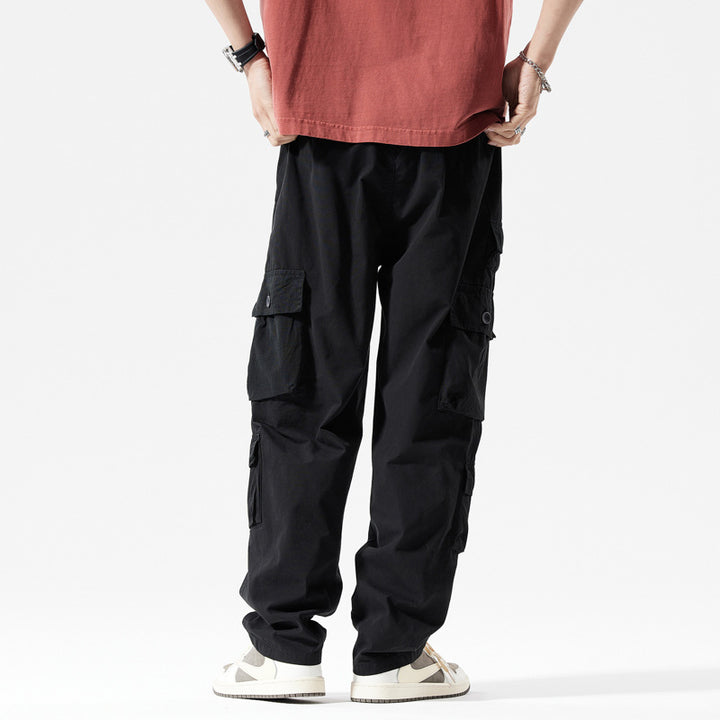 Men's cargo pants with multiple pockets and elastic waist Lune London
