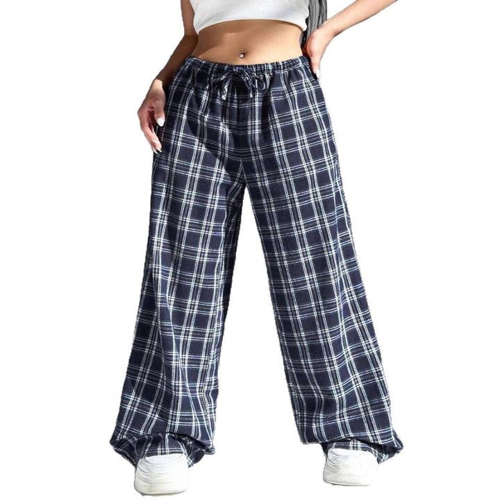 Casual checkered lounge pants women Lune London