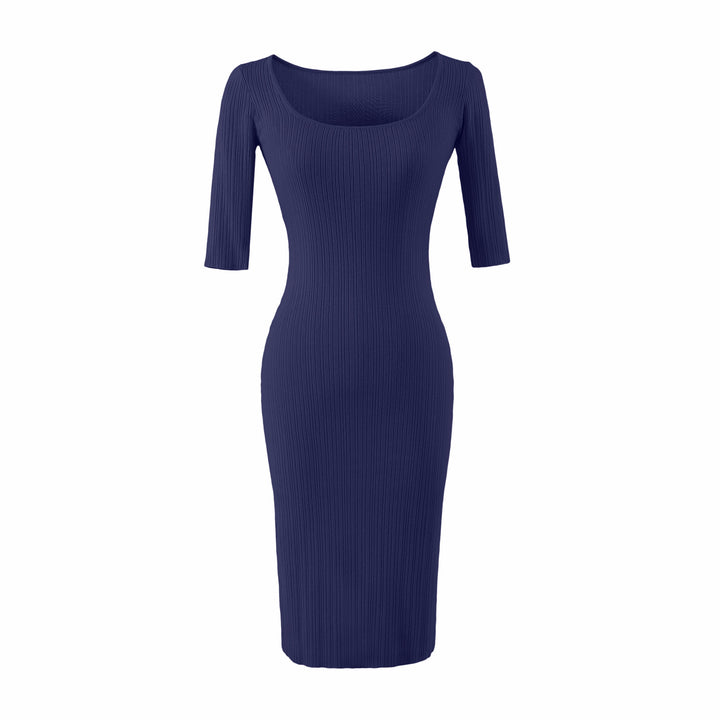 Women Figure-hugging ribbed Midi dress made of stretch knit Amarae