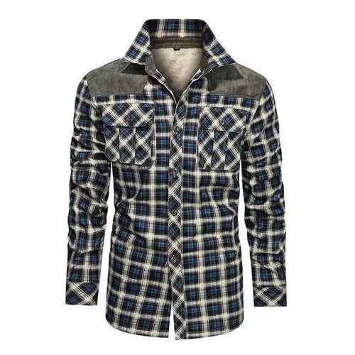 Men's flannel shirt with fleece lining and practical chest pockets Amarae