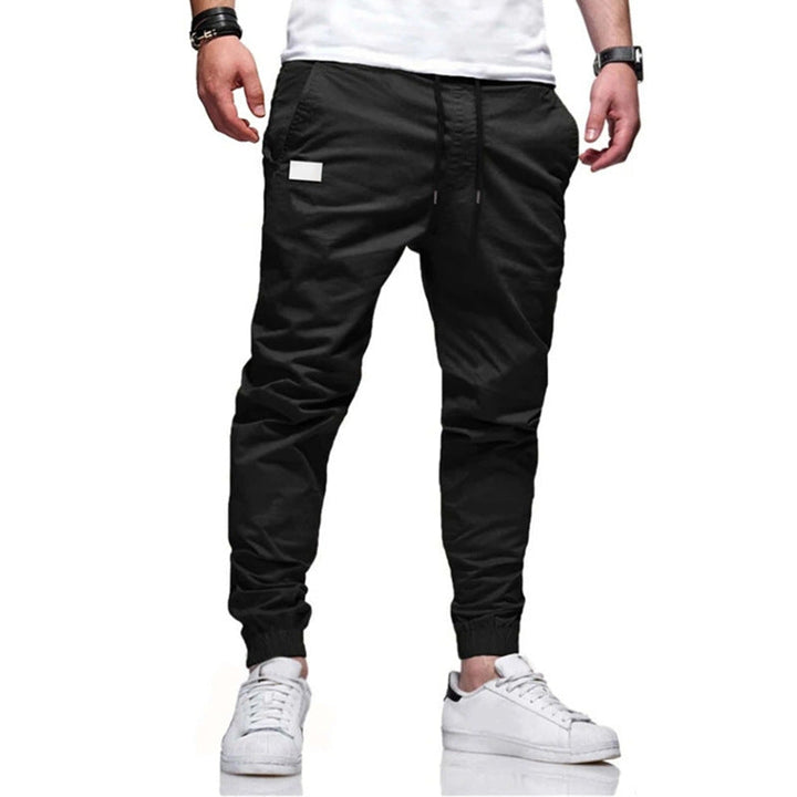 Men's Casual Cargo Pants with Tapered Cut and Practical Pockets Lune London