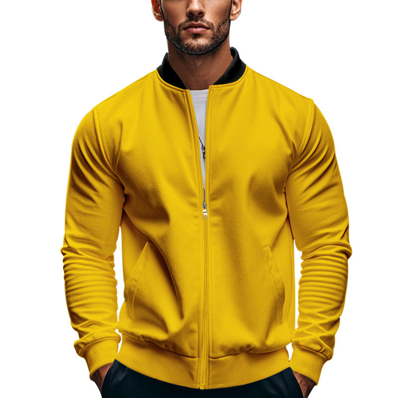 Sporty bomber jacket for men with high collar Lune London