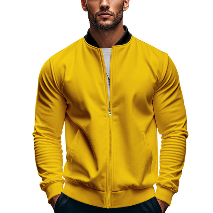Sporty bomber jacket for men with high collar Lune London
