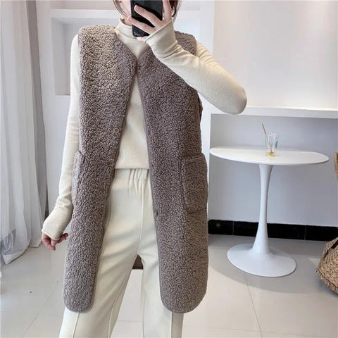 Women Long Fleece Jacket Amarae