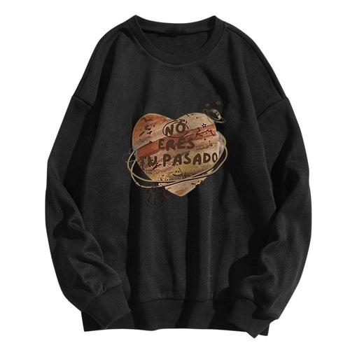 Women casual sweatshirt with creative heart design Chic & Stil