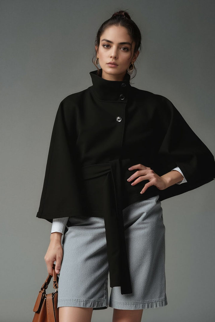 Chic and stylish women's hooded coat