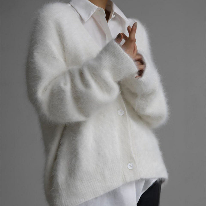 Ladies Oversized Fluffy Chic Cardigan and Style