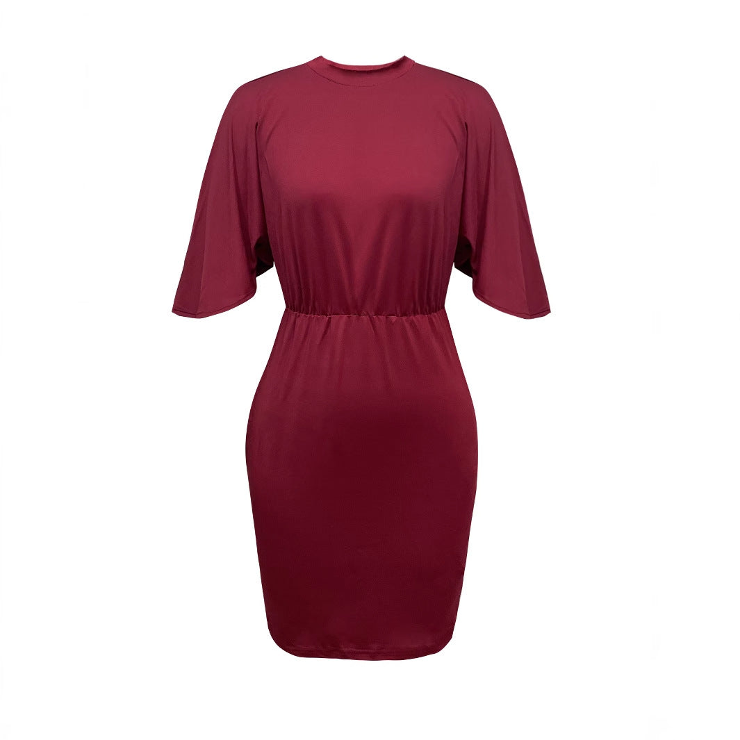 Lune London Women’s Bodycon Dress with Innovative Cut and Flowy Sleeves