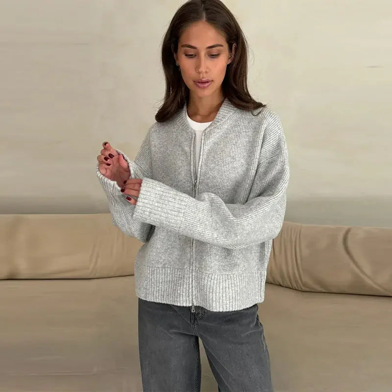 Women oversized zip vest Lune London