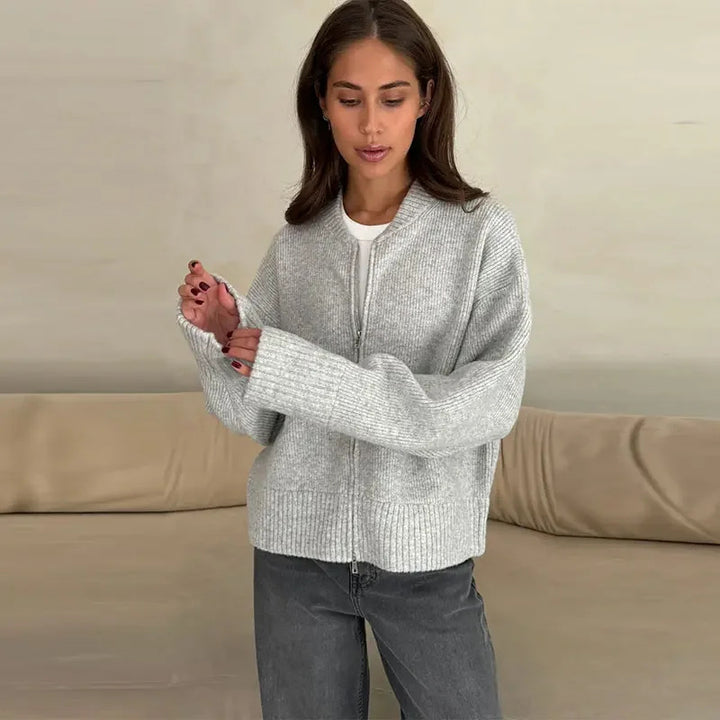 Women oversized zip vest Lune London