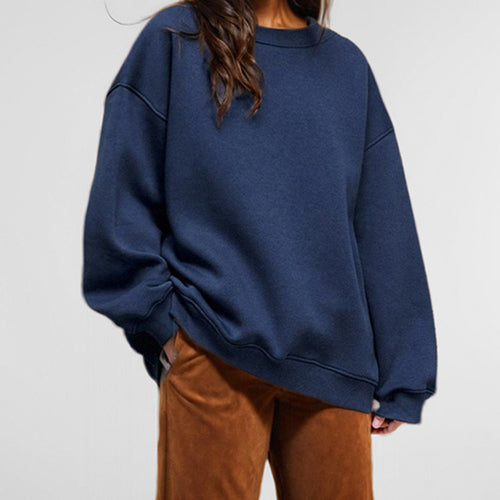 Sweatshirt surdimensionné pour femmes avec une coupe ample et un design décontracté Chic & Stil