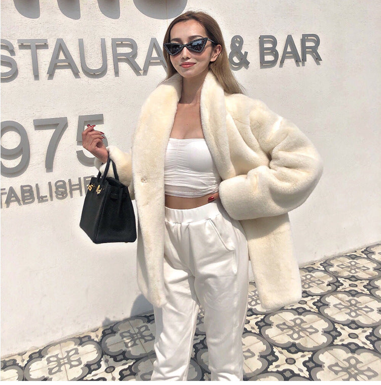 Plus size women teddy jacket Lune London