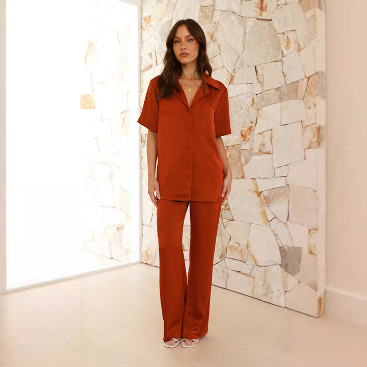 Women's Satin Pajama Set Lune London