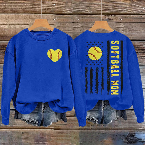 Sweat-shirt pour femmes avec design créatif de softball Chic & Stil