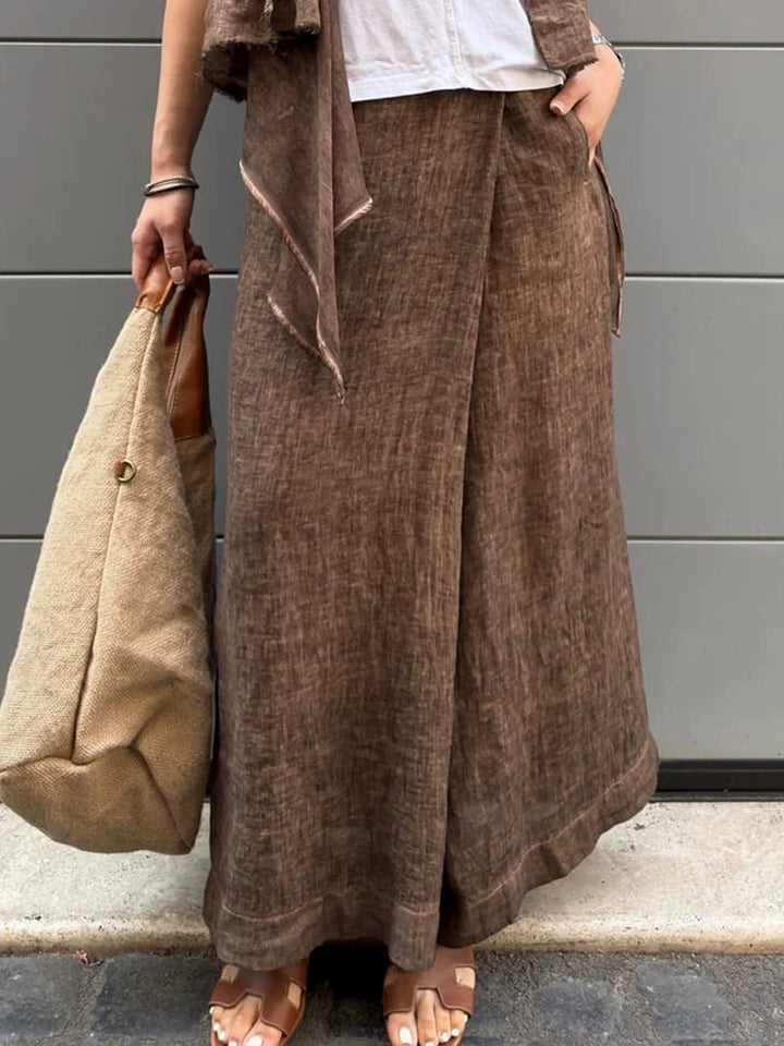 Wide linen pants for women Lune London