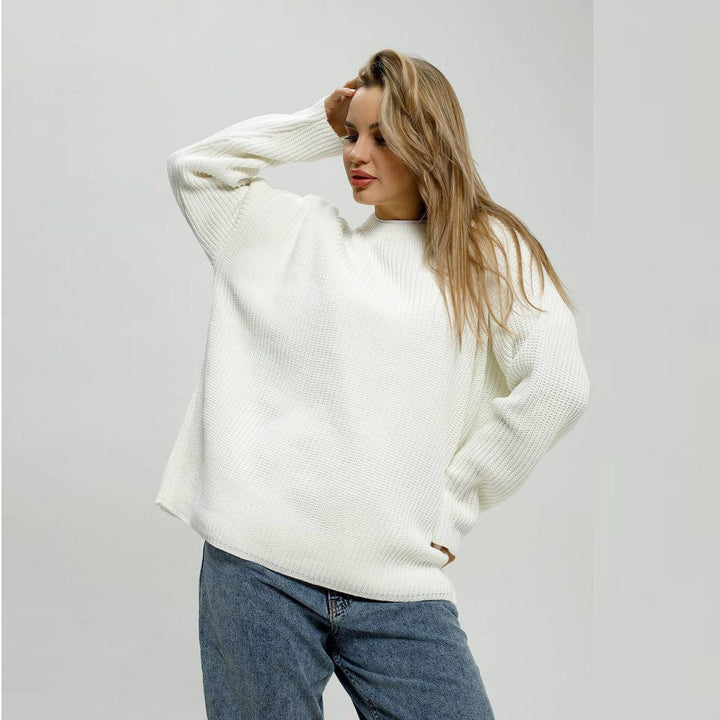 Pull en maille confortable pour femmes au style décontracté Chic & Stil