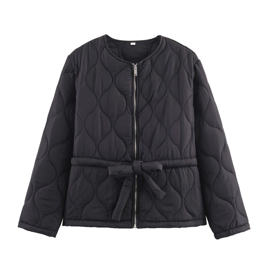 Quilted casual jacket for women with waist belt Lune London