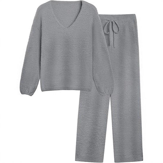 Ensemble de détente pour femmes en matériau légèrement texturé Chic & Stil