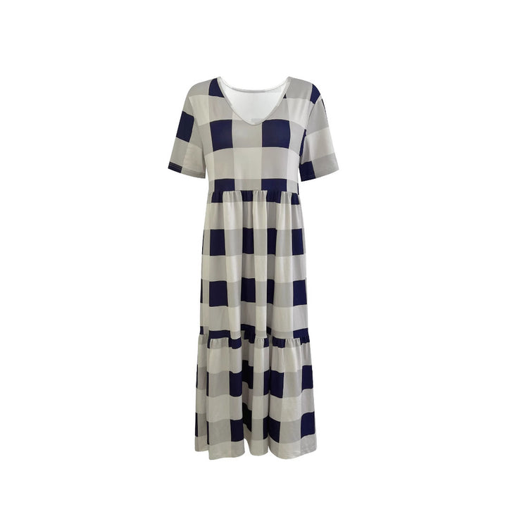 Lune London Women's V Neck Tiered Midi Dress
