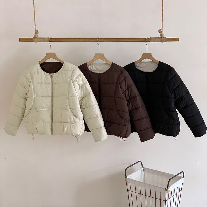 Ladies heated quilted jacket with fashionable cut and pockets Lune London