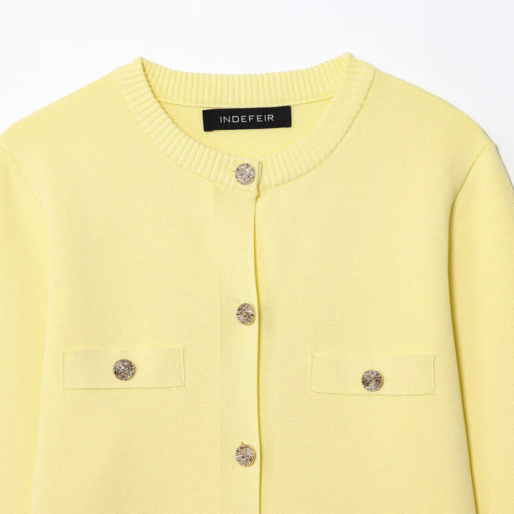 Ladies trendy cardigan with buttons and pockets Lune London