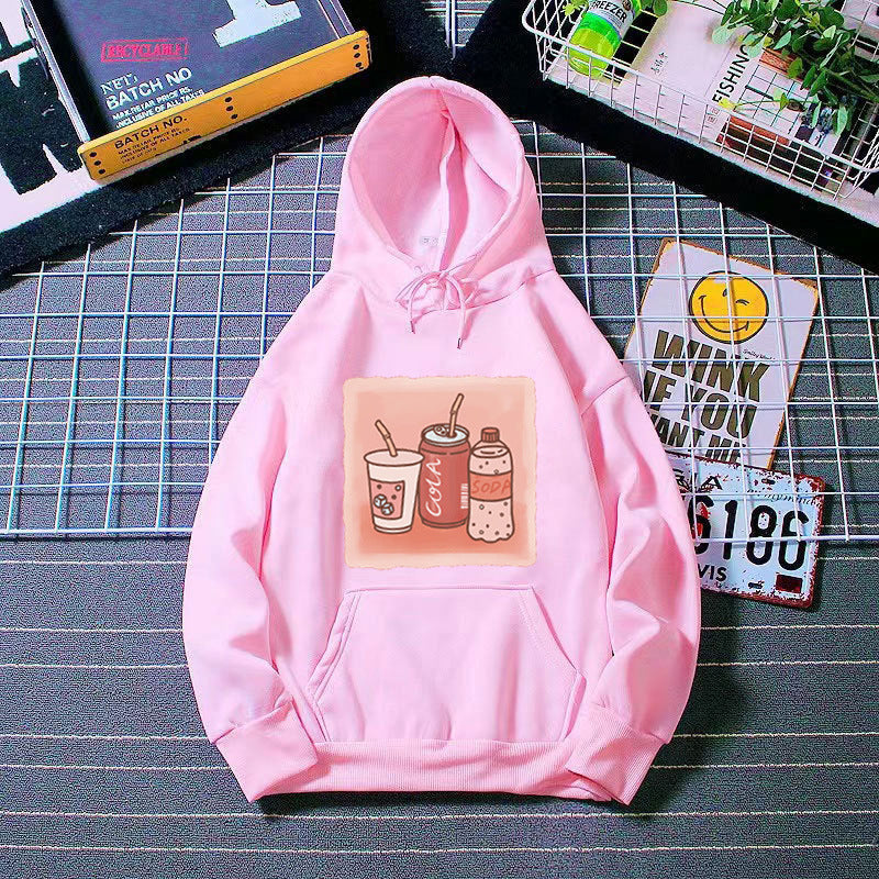 Women’s hoodie with inspiring drink motif Chic & Stil