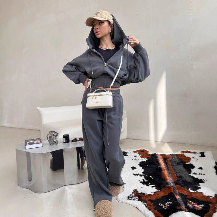 Women Oversized Sports Hoodie and Loose Jogging Pants Lune London