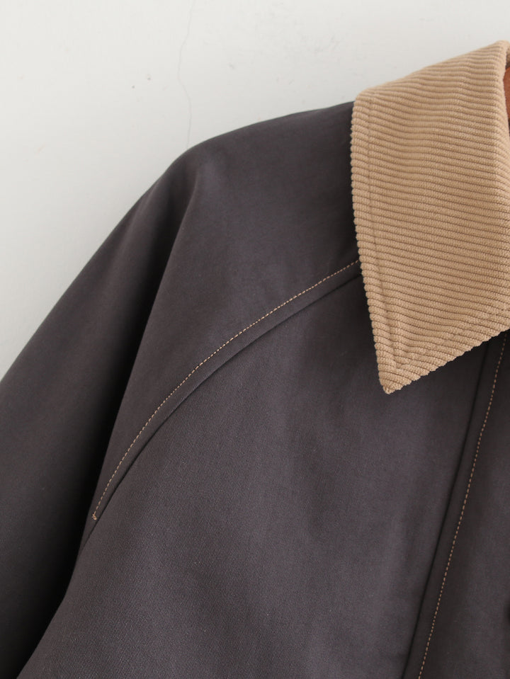 Fashionable women’s jacket with corded collar and practical pockets Lune London