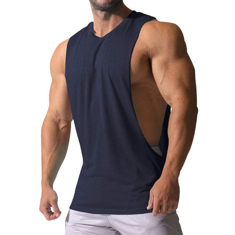 Men's sleeveless sports shirt with deep back neckline and breathable material Lune London