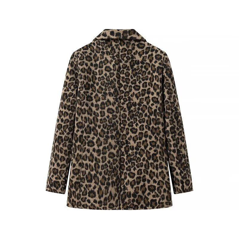 Elegant leopard blazer jacket for women Lune London
