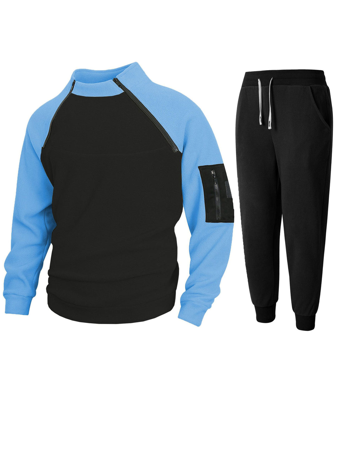 Functional sweater for men with high collar and edges Lune London