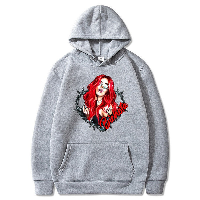 Women’s hoodie with artistic graphic print and cozy fit Chic & Stil