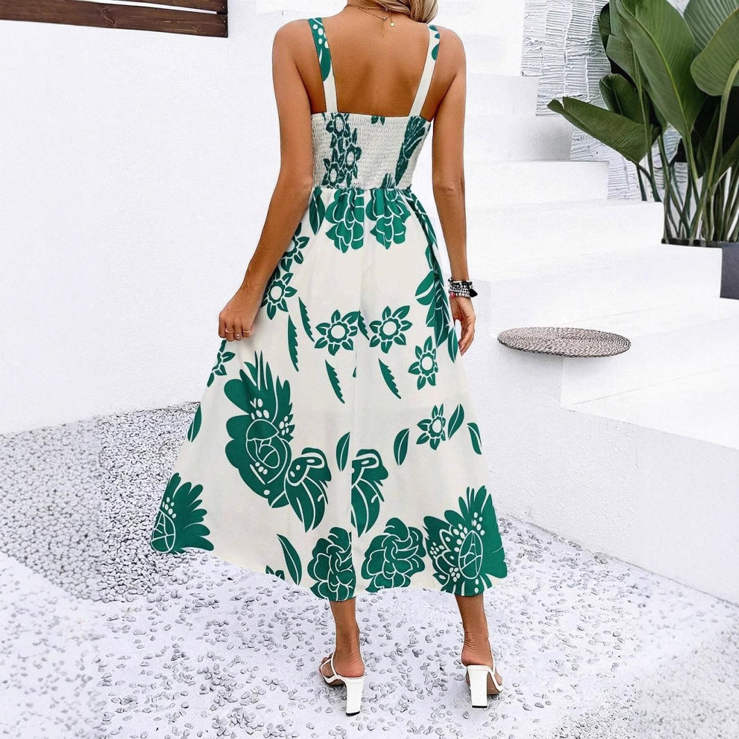 Chic und Stil floral print summer midi dress