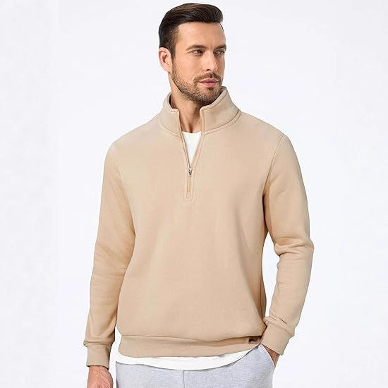 Men's sweatshirt with half zipper and modern cut Chic & Stil