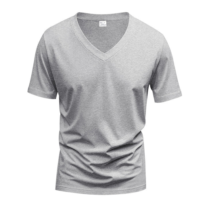 Functional T-shirt for men with V-neck in breathable material Lune London