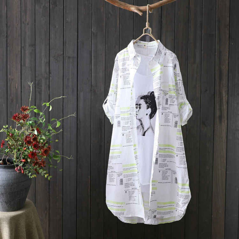 Lightweight printed kimono jacket for women Lune London