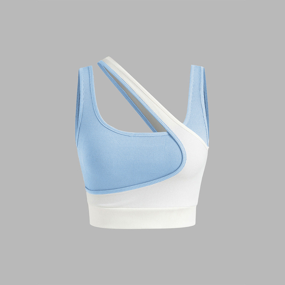 Buste de sport féminin avec design asymétrique et bretelles ajustables Chic & Stil