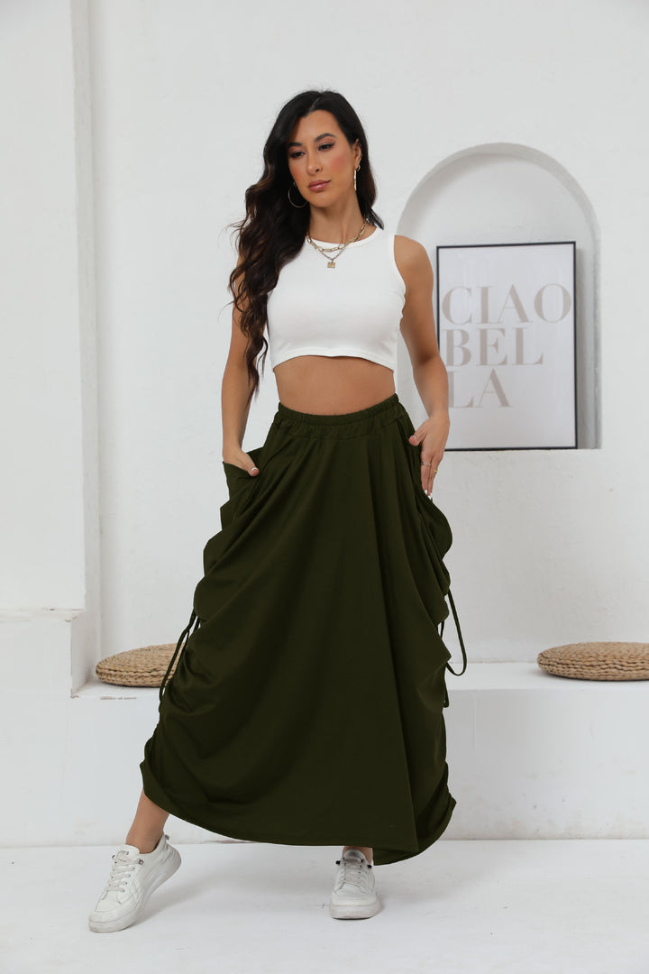 Airy maxi petticoat for women with drawstring and pockets Lune London