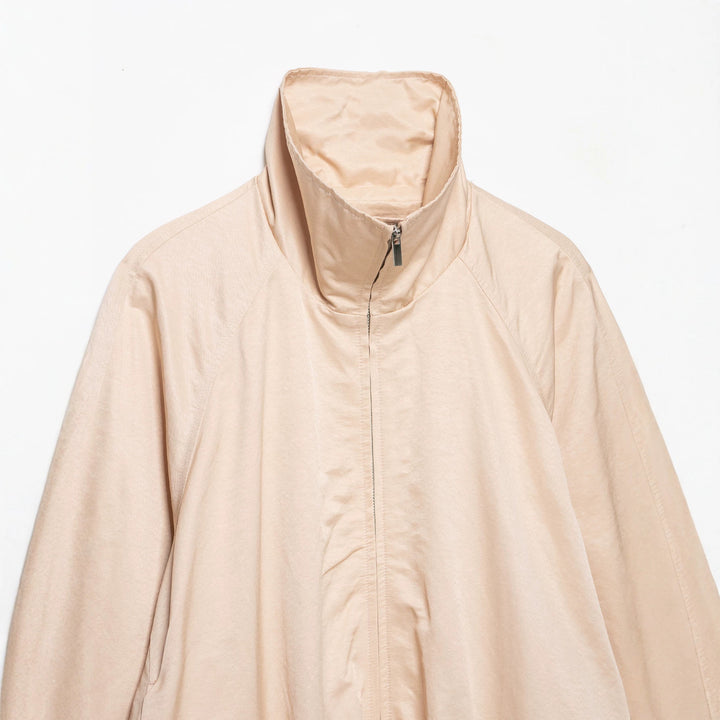 Women’s Oversize Transition Jacket with High Stand Collar and Elastic Hem Amarae