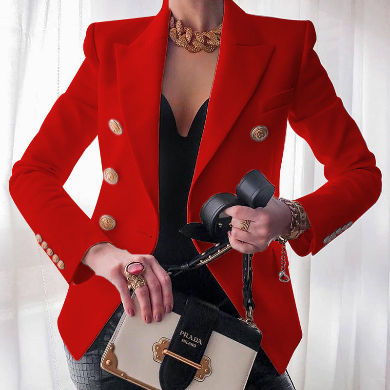 Women Elegant double-breasted jacket with fitted cut Lune London