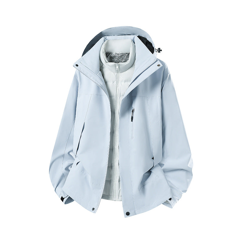 Women's Two-Piece Softshell Parka with Removable Quilted Inner Jacket Amarae