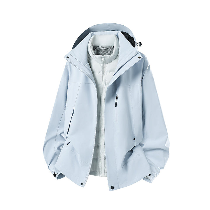 Women's Two-Piece Softshell Parka with Removable Quilted Inner Jacket Amarae