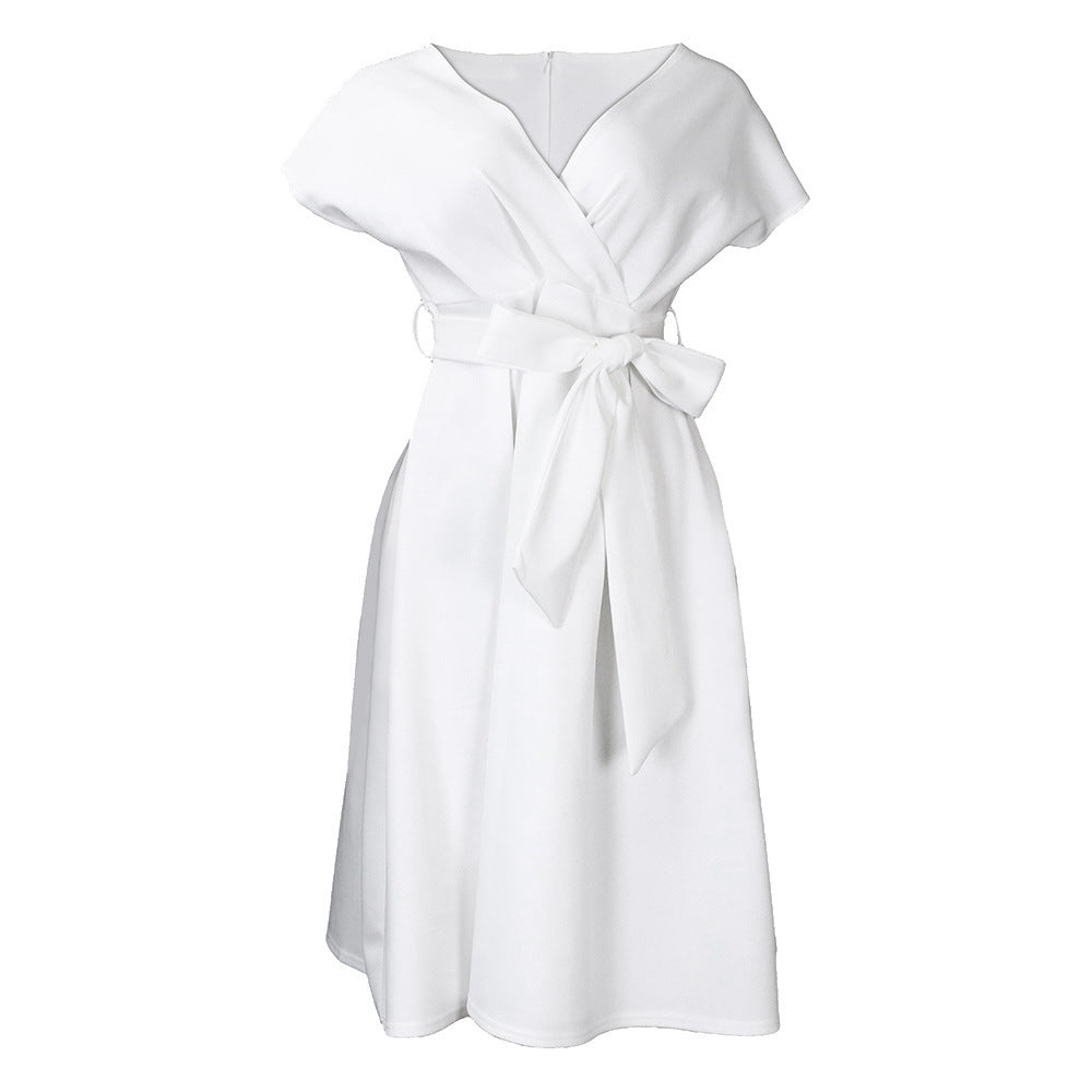 Wrap dress for women with a fluid cut and practical pockets Lune London