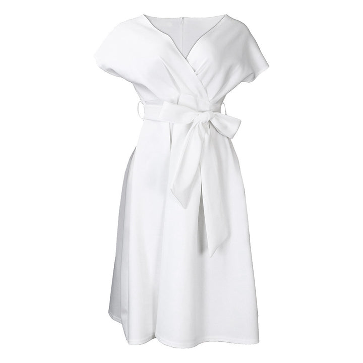 Wrap dress for women with a fluid cut and practical pockets Lune London