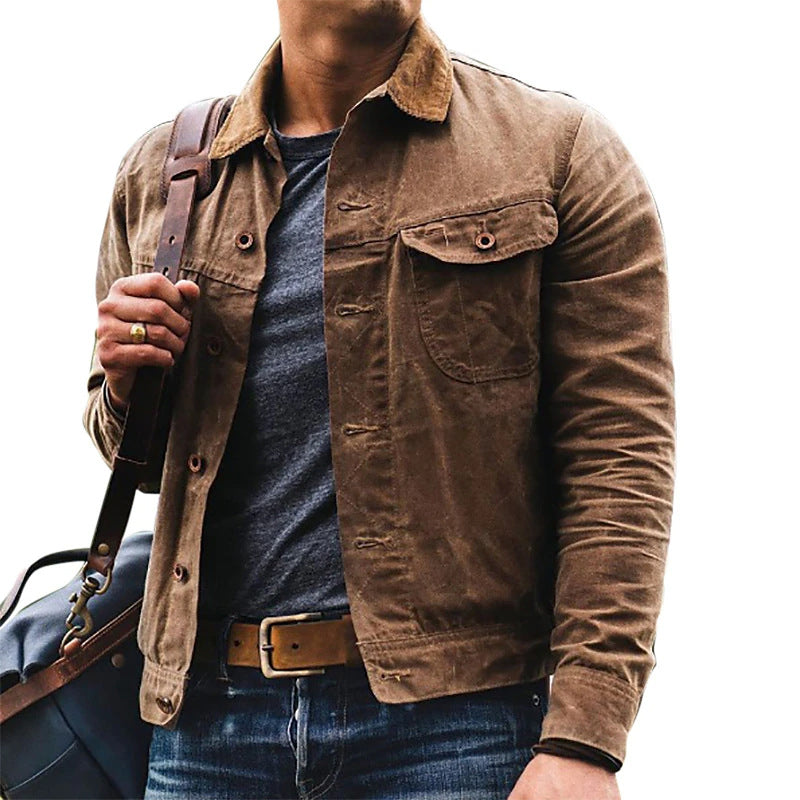 Lightweight utility jacket for men with a vintage style and practical pockets Lune London