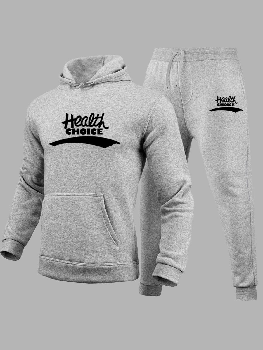 Men's sweatshirt and jogging set with health-oriented police Lune London