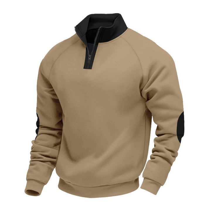 Men's sweatshirt with high collar and zipper Lune London